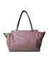Small Rockstud Trapeze Tote, back view